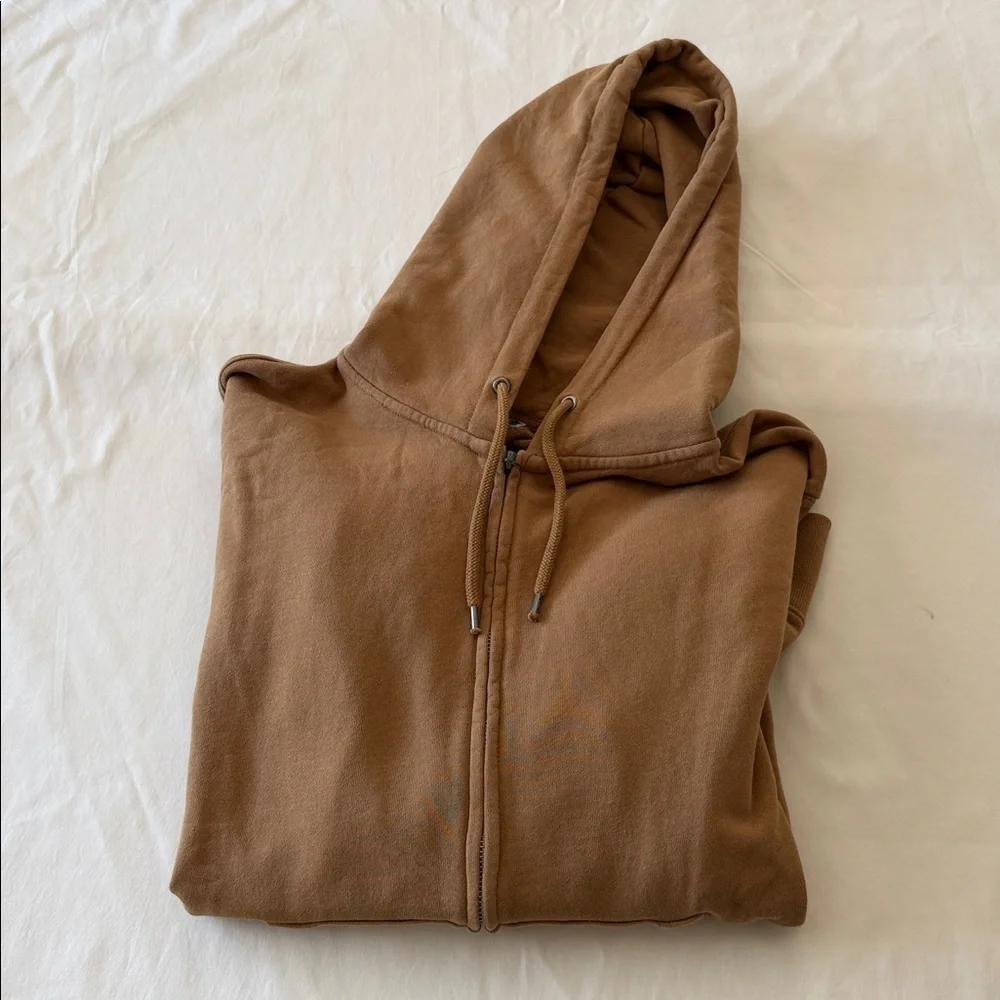 J. Crew Men's Brown Zip-Up Hoodie